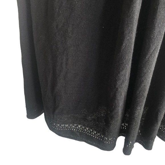 Banana Republic Womens Knit Dress Tank Top Size XL Black Lined Silk Rayon Shaped - Picture 10 of 12